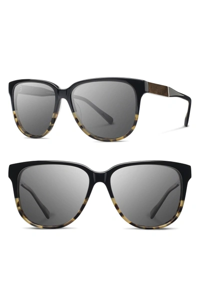 Shwood 'mckenzie' 57mm Polarized Sunglasses - Black Olive/ Elm/ G15 Polar