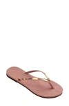 Havaianas Women's You Metallic Flip Flop Sandals Women's Shoes In Rust