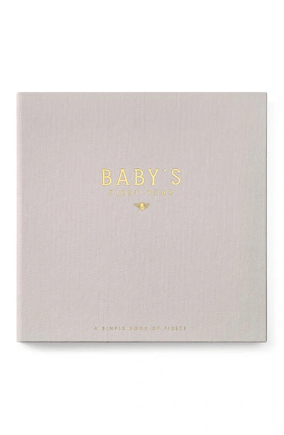 Lucy Darling 'baby's First Year' Honey Bee Memory Book In Stone