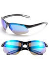 Smith 'parallel D Max' 65mm Polarized Sunglasses - Black White/ Blue/ Clear