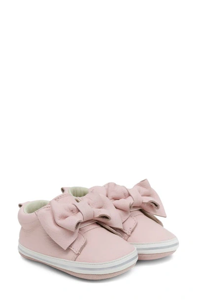 Robeez Kids' Aria Leather Bootie In Light Pink