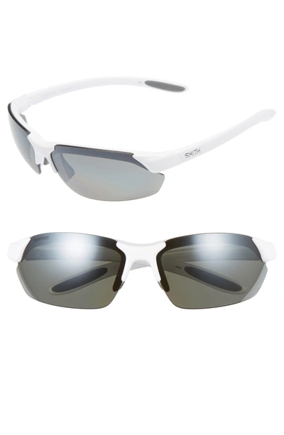 Smith Parallel Max 69mm Polarized Sunglasses - White