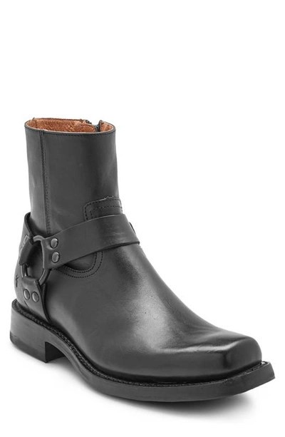 Frye Conway Harness Boot In Black Leather