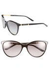 Versace 58mm Cat Eye Sunglasses In Black