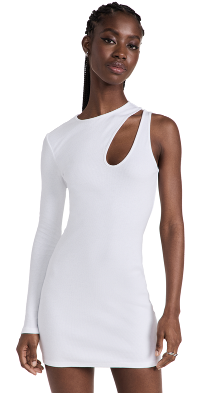 K.ngsley R4 Knit Cutout Dress In White