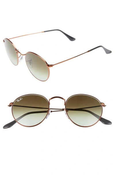 Ray Ban Icons 50mm Retro Sunglasses In Green/ Brown