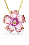 Swarovski Florere Pendant Necklace In Pink