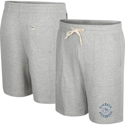 Colosseum Heather Gray Gonzaga Bulldogs Love To Hear This Terry Shorts