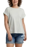 Jag Jeans Drapey Cuff Cotton & Modal T-shirt In Mint