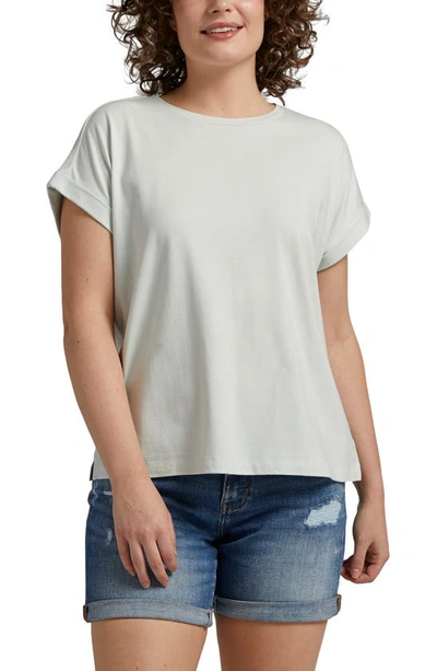 Jag Jeans Drapey Cuff Cotton & Modal T-shirt In Mint