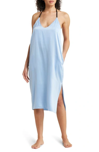 Lunya Washable Silk Slip Dress In Equanimity Sky