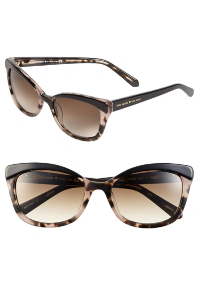 Kate Spade 'amaras' 55mm Sunglasses - Black/ Blush Tort