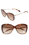 Longchamp 56mm Gradient Lens Butterfly Sunglasses - Blonde Havana