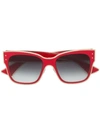 Moschino 55mm Cat Eye Sunglasses - Red