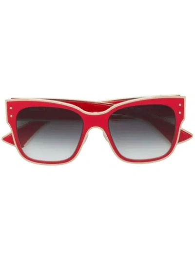 Moschino 55mm Cat Eye Sunglasses - Red