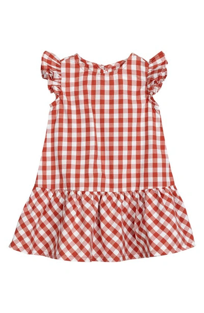 Miles The Label Baby's & Little Girl's Gingham Print Dress In Brick
