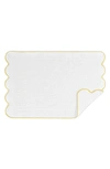 Matouk Cairo Scallop Tub Mat In Lemon