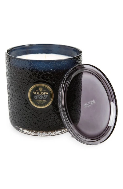 Voluspa Maison Jardin De Verveine 5-wick Hearth Candle In Black Tones