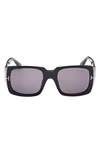 Tom Ford Ryder-02 W Ft1035-n 01a Rectangle Sunglasses In Shiny Black