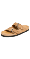 Isabel Marant Lennyo Braided Suede Slides In Camel