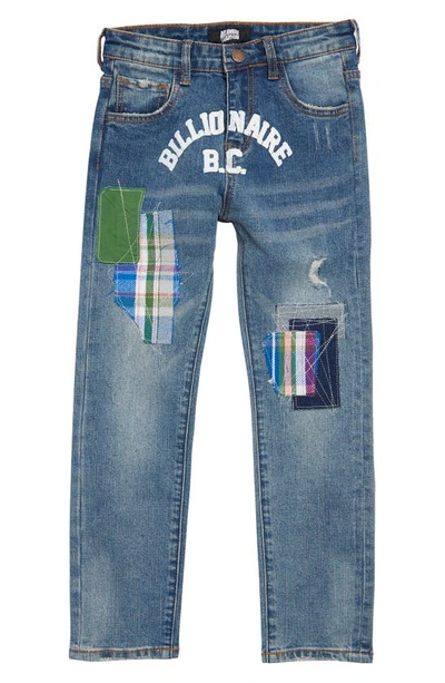 Billionaire Boys Club Kids' Little Boy's & Boy's Bb Patchwork Jeans In Intrepid