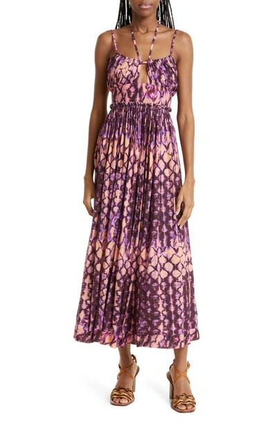 Ulla Johnson Freya Open Back Cotton Dress In Wisteria