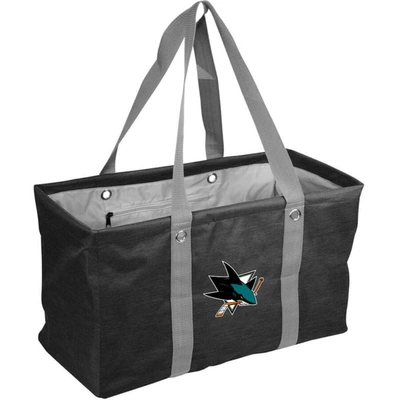 Logo Brands San Jose Sharks Crosshatch Picnic Caddy Tote Bag In Black