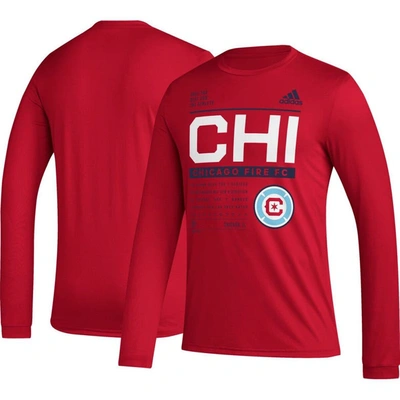 Adidas Originals Adidas Red Chicago Fire Club Dna Long Sleeve T-shirt