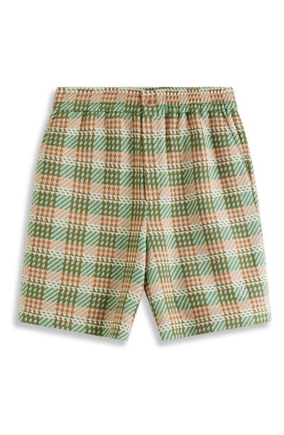 Drôle De Monsieur Fancy Plaid Shorts In Green