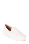 Frye Mia Slip-on Sneaker In White/ Tumble Cow Leather