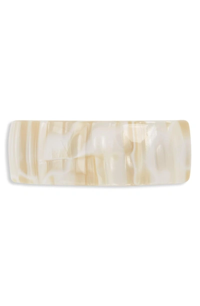 France Luxe 'volume' Rectangle Barrette In Alba