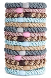 L Erickson Grab & Go 15-pack Braided Ponytail Holders In Ballerina