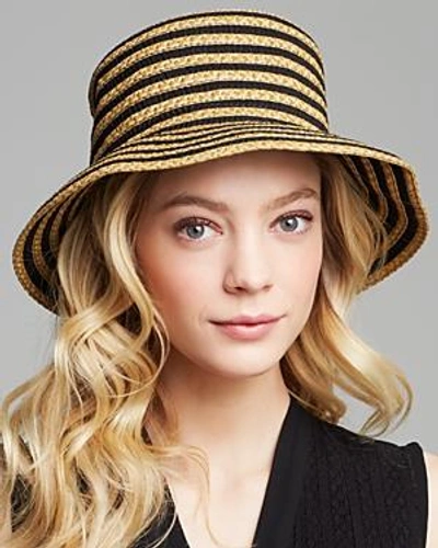 Eric Javits Braid Dame Multicolor Bucket Hat In Black Mix