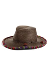 Eric Javits Frida Packable Squishee Fedora - Brown In Antique Mix