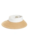 Eric Javits Halo Visor In Beige/white