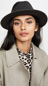 Brixton Hardy Straw Bucket Hat In Black