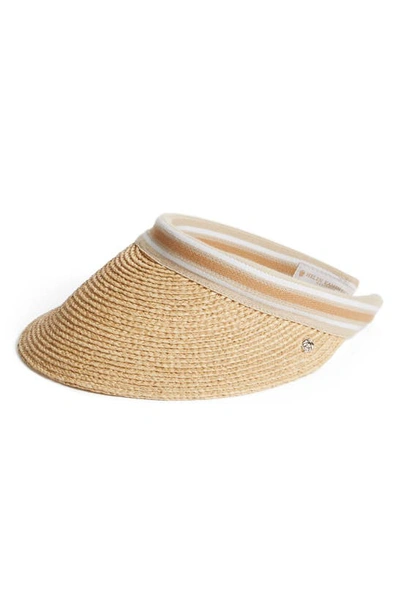 Helen Kaminski Bianca Classic Slide-on Raffia Visor In Neutral