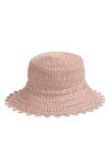 Eric Javits Ibiza Squishee Bucket Hat - Pink In Blush