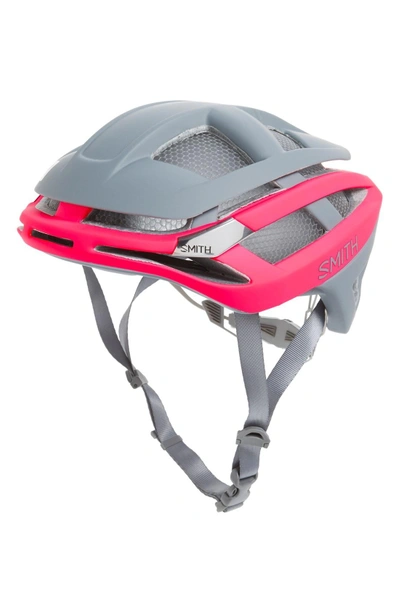 Smith 'overtake With Aerocore(tm) Featuring Koroyd' Biking Racer Helmet - Pink In Matte Pink/ Charcoal