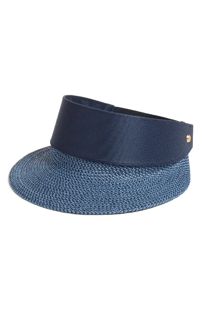 Eric Javits 'squishee Champ' Custom Fit Visor - Blue In Indigo/ Navy