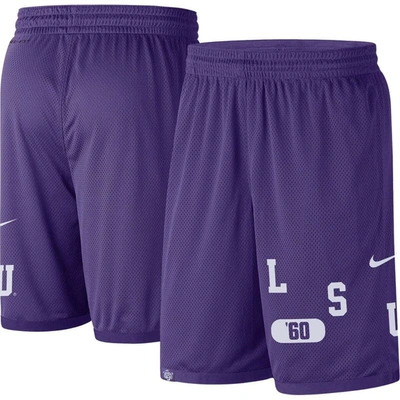 Nike Lsu  Men's Dri-fit College Shorts In Purple