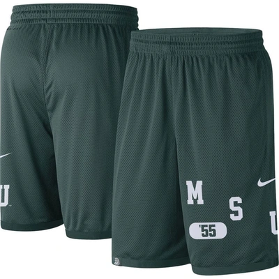 Nike Michigan State  Men's Dri-fit College Shorts In Green