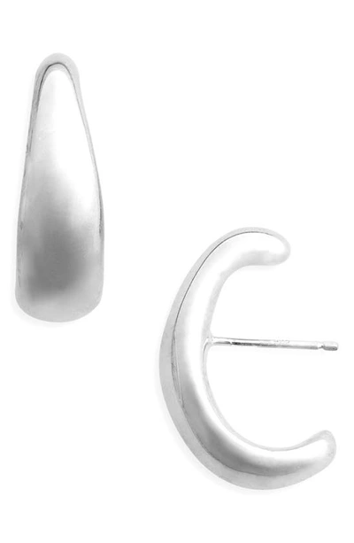 Sophie Buhai Large Lobe Earrings In Sterling Silver