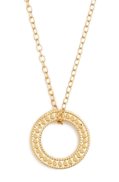 Anna Beck Jewelry That Makes A Difference Circle Of Life Pendant Necklace In Gold