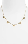 Anna Beck Semiprecious Stone Station Necklace In Mother Of Pearl