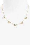 Anna Beck Semiprecious Stone Station Necklace In Turquoise