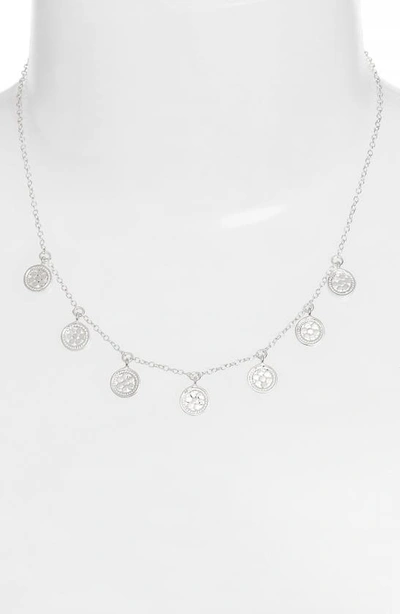 Anna Beck Charm Collar Necklace In Silver