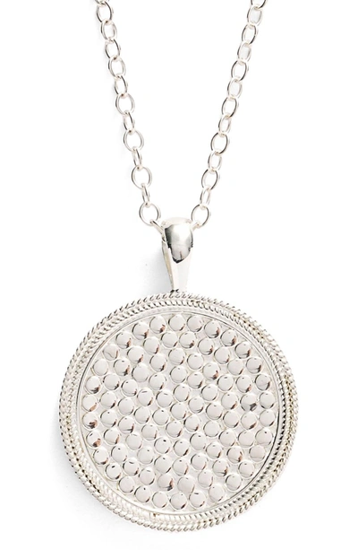 Anna Beck Medallion Pendant Necklace In Silver