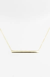 Argento Vivo Bar Pendant Necklace In Rose Gold