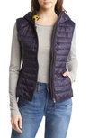Parajumpers Nikky Water Repellent Hooded Puffer Vest In Navy